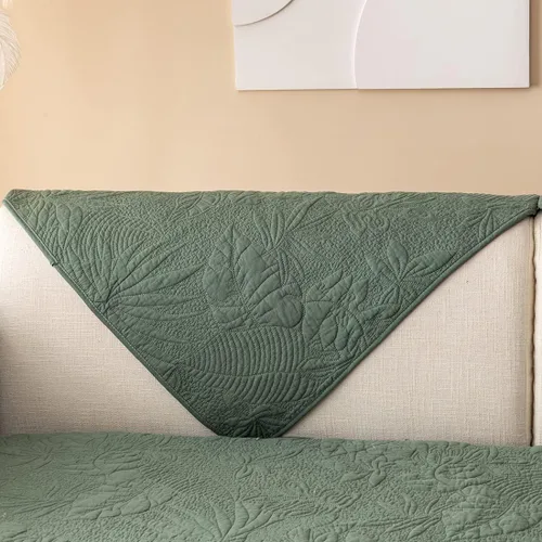 Miniatura 5 de Funda de algodón acolchada para sofá modular, funda antideslizante para sofá biplaza, protector de muebles para sofá biplaza, funda para respaldo