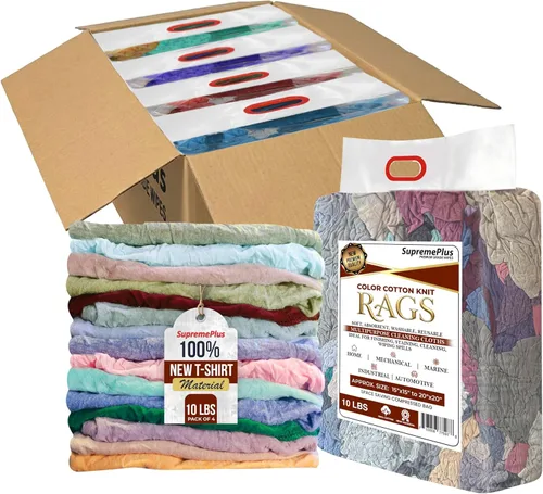 Trapos de limpieza de punto de color premium – Compra trapos a granel para talleres, mecánicos, pintores y uso doméstico, trapos de algodón