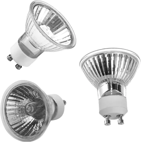 Miniatura 5 de Bombillas halógenas GU10 (paquete de 4) – 20 W 120 V regulable 2700 K blanco cálido MR16 bombilla para paisaje, luces de pista, fibra óptica