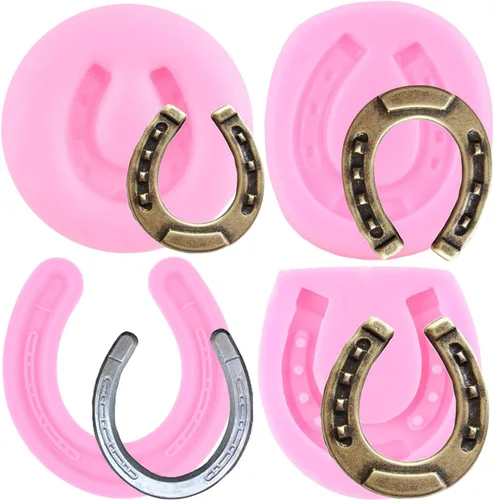 Miniatura 10 de ZiXiang Moldes de silicona de cabeza de toro, molde de herradura para pezuñas de herradura, moldes de flecha de chocolate para rosa, flecha, Estilo b