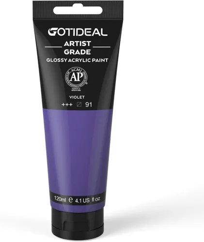 Miniatura 14 de GOTIDEAL - Pintura acrílica sienna tostado, tubos de 4.1 oz, no tóxicas, duradera, para pintor adulto o niño y para lienzo, madera, arcilla, tela