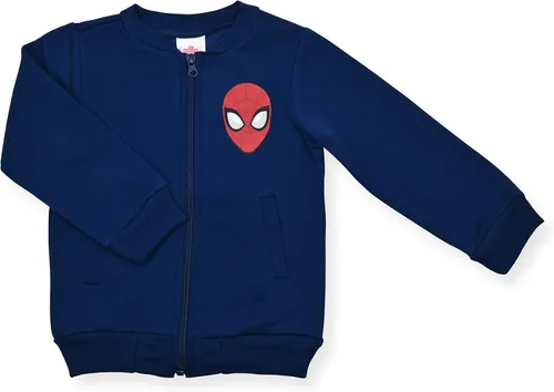 Miniatura 3 de Marvel Spiderman - Conjunto de sudadera con capucha y cremallera para niños pequeños, color azul marinorojo