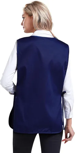 Miniatura 3 de Nanxson Delantal de zapatero unisex con 2 bolsillos profundos, paquete de 2 Smock con lazos laterales para el trabajo de la cocina CF3137