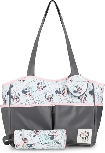 Disney Cudlie Bolsa de pañales para mamás | Bolsa de pañales de viaje grande y espaciosa para bebé niño y niña | Bolsa de bebé multifuncional de 17