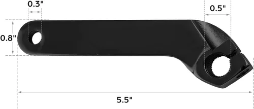 Miniatura 2 de TCT-MOTORPARTS Palanca de cambio interior negra para Harley Electra Road Glide 1984-2016