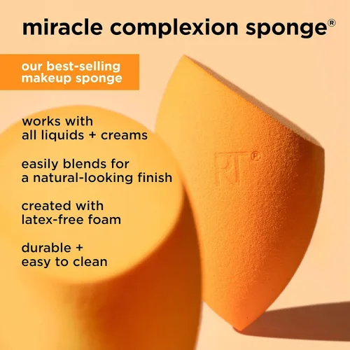 Miniatura 5 de Real Techniques Esponjas de maquillaje surtidas, tez milagrosa, polvo milagroso, esponja de belleza Miracle Airblend para mezclar maquillaje