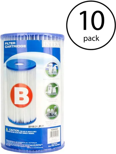 Miniatura 2 de Intex Cartucho de bomba de filtro de repuesto tipo B para piscina (10 unidades)