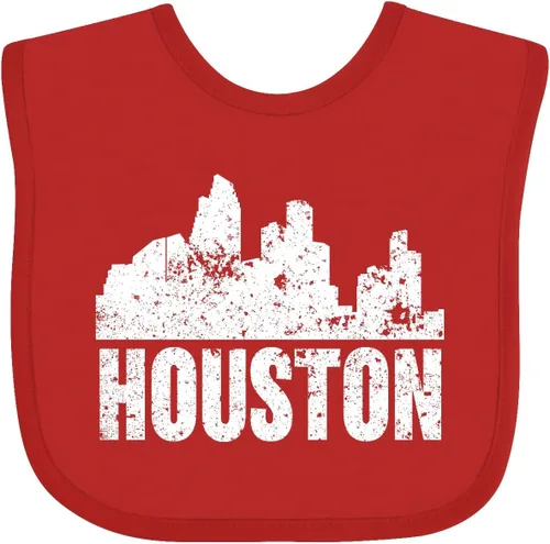 Miniatura 11 de inktastic Houston Skyline Grunge Baby Bib