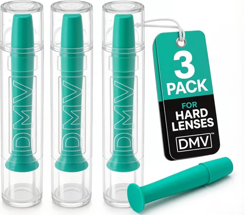 Miniatura 3 de DMV Ultra Eye - Herramienta para quitar lentes de contacto con los ojos, paquete de 3, fabricada en Estados Unidos, émbolo de ventosa duradero