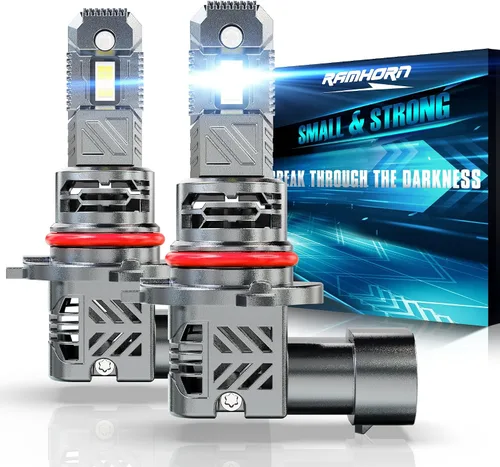 Miniatura 10 de RAMHORN Bombillas H4, bombillas 9003, 500% de brillo, diseño mejorado de 6500 K, luz antiniebla blanca fría Plug N-Play, paquete de 2