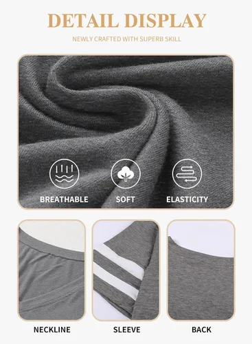 Miniatura 33 de Eytino Blusas de talla grande para mujer, cuello en V, manga corta, a rayas, casual, holgada, con bolsillo (1X-5X)