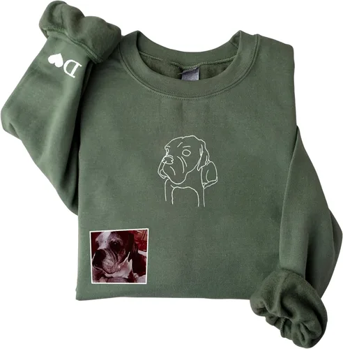 Miniatura 9 de GodLover Custom Dog Mom Embroidered Sweatshirt, Personalized Pet Lover Hoodie, Gift for Women, Mothers Day, Christmas Estilo 03.