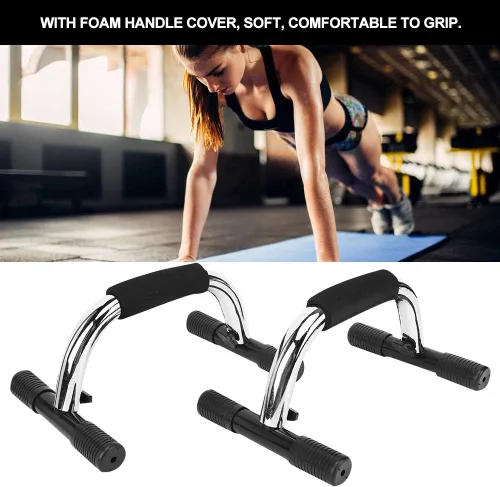 Miniatura 5 de OUKENS Barras de empuje, equipo de calistenia, asas de empuje para piso, con mango de estructura resistente antideslizante, barras de fitness