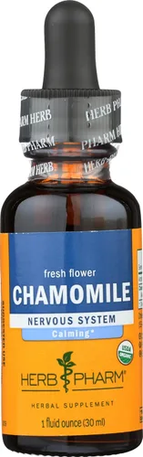 Miniatura 4 de Herb Pharm Extracto líquido de manzanilla: USDA Orgánico Apoyo calmante del sistema nervioso, suplemento de manzanilla de apoyo al estrés