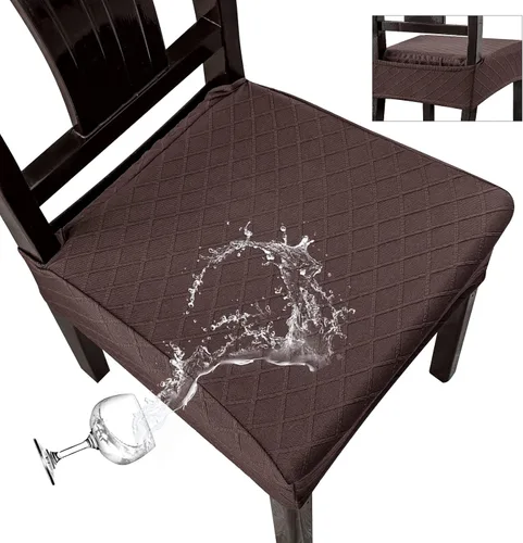 Miniatura 25 de Genina Fundas de asiento impermeables para sillas, fundas de asiento para sillas de comedor, fundas para sillas de cocina, fundas para sillas