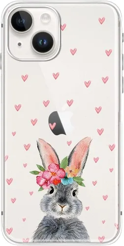 Miniatura 16 de Blingy's Funda para iPhone 14, bonito patrón de cerezas, estilo tropical, diseño tropical, funda protectora transparente de TPU suave de 6.1 Cerezas