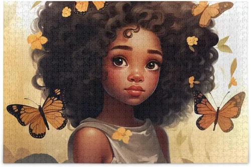Miniatura 34 de Rompecabezas de 1000 piezas para adultos American African Black Girl Wood Puzzles Educativo Cerebro 21216876 Chica negra africana americana 21216876