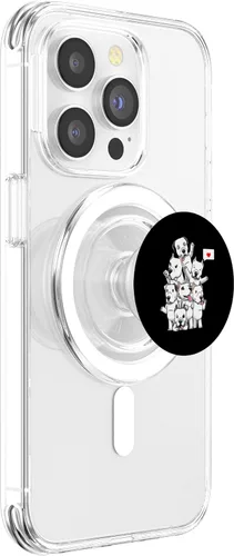 Miniatura 3 de Funny Dogo Argentino Dog PopSockets MagSafe PopGrip for iPhone