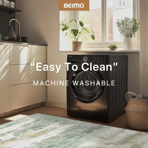 Miniatura 6 de BEIMO Alfombra de pasillo para cocina, alfombra lavable a máquina de 2 x 5 para entrada, alfombras modernas y abstractas suaves, cubierta de piso