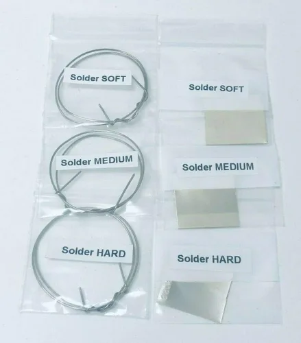 Miniatura 2 de Kit de soldadura para fabricación de joyas, práctico fundente de 3ª mano, pinzas de agarre de fibra de alambre plateado y hoja de cerámica