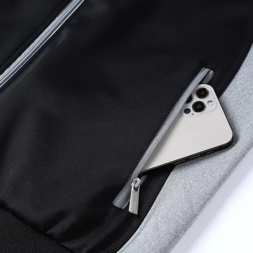 Miniatura 6 de PUMPITU Conjunto deportivo casual de manga larga para hombre, sudadera con cremallera completa, chaqueta y pantalones para correr, trajes de 2 piezas