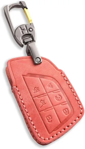 Miniatura 8 de Funda de llavero de cuero de 4 botones Hontumax para Chevy Tahoe Colorado Silverado Suburban Equinox Traverse, para GMC Yukon Sierra Acadia Canyon