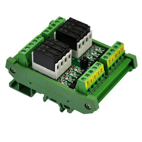 Miniatura 13 de Montaje en carril DIN AC/DC 5V 12V 24V SPST-NO 5Amp módulo de relé de potencia (CA/CC 5V, 16 canales)