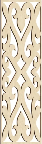 Miniatura 186 de Keene Paneles de pared decorativos de madera con calado, 9 3/8 pulgadas de ancho x 24 3/8 pulgadas de alto x 1/4 de alto, roble rojo rojo (Red Oak)