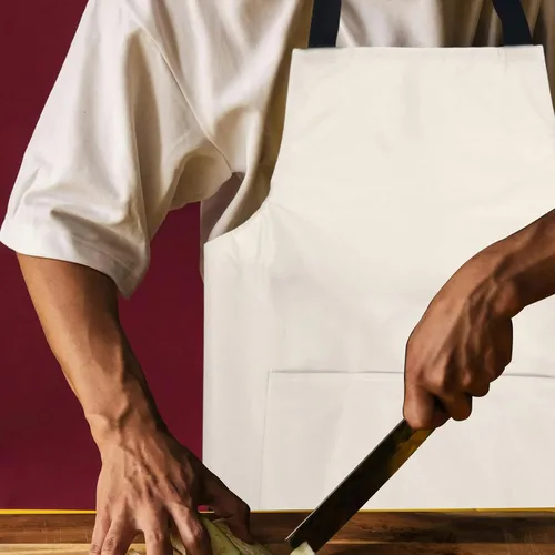Miniatura 6 de VALICLUD Delantal de cocina de PVC con bolsillo grande resistente al aceite delantal de cocina para mujeres y hombres para estudio de restaurantes