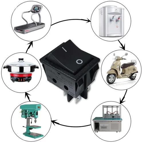 Miniatura 4 de Interruptor basculante de barco de encendido/apagado Canal Serie R DPST 20 A 16 A 125 250VCA Reemplazar Hongju Taiheng TH3 Defond DRH-2415-3