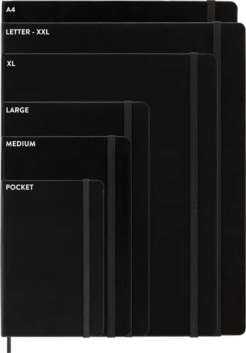Miniatura 6 de Moleskine - Diario Cahier, cubierta blanda, grande (XL) con líneas, negro, 80 páginas (juego de 3)