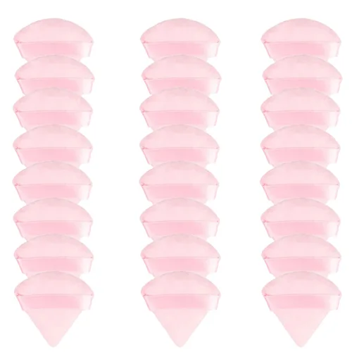 Miniatura 9 de 24 piezas de soplo de polvo, soplo de maquillaje triangular, algodón en polvo, lavable, para el cuerpo, polvo para polvo suelto, cuerpo, base 8B8W8N