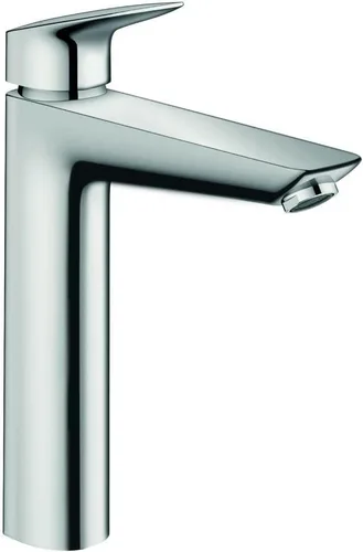 hansgrohe Logis 71090001 - Grifo moderno para lavabo de baño de bajo flujo con 1 manija y 1 manija de 10 pulgadas de alto, color cromado Cromo
