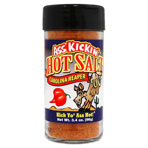 Miniatura 11 de ASS KICKIN' Sal picante picante de pimienta fantasma, tarro agitador de 3.4 onzas, sal saborizada perfecta para condimentos de palomitas de maíz