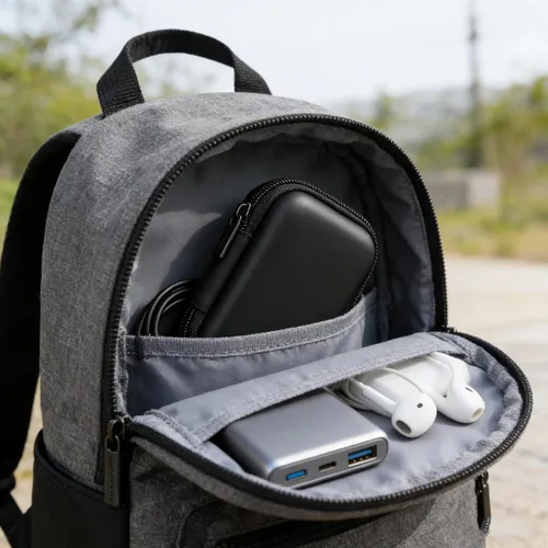 Miniatura 7 de Estuche para cargador, mini estuche organizador de cables, bolsa de bolsa, organizador de cargador pequeño, bolsa de transporte de almacenamiento