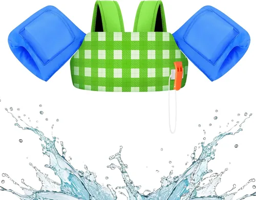 Miniatura 16 de HeySplash Chaleco de natación para niños pequeños, flotadores para niños de 22 a 44 libras/22 a 55 libras, chaqueta de natación para niños