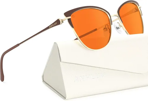 Miniatura 34 de ANYLUV Gafas de luz azul para mujeres y hombres, lentes de bloqueo de luz azul para mujer, anteojos de computadora antifatiga ocular