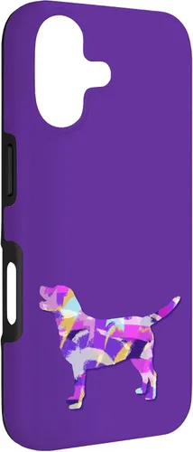 Miniatura 3 de Labrador Retriever Dog Silhouette Purple Pink Yellow Blue Case for iPhone 17