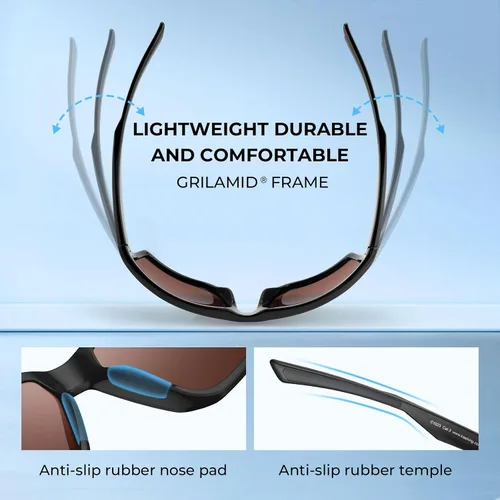 Miniatura 6 de KastKing Osage - Gafas de sol deportivas polarizadas para hombres y mujeres, ideales para conducir, pescar, ciclismo, correr, protección UV