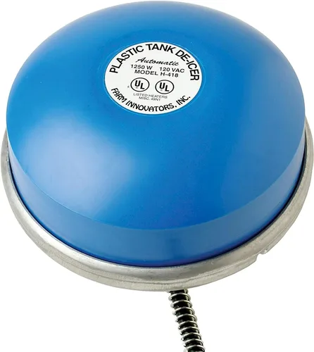 Miniatura 7 de Farm Innovators, Inc. descongelador convertible de 1250 vatios para tanque flotante y sumergible de aluminio, con cable a prueba de mordiscos