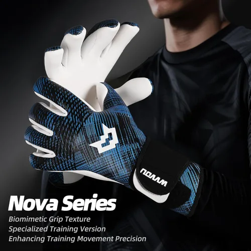 Miniatura 10 de WVVOU Guantes de portero para Adultos y Jóvenes, Guantes de portero de fútbol profesionales transpirables con palma de látex adhesivo de 4+3mm
