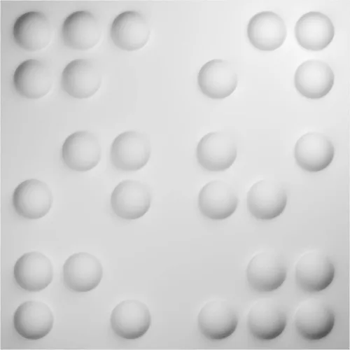 Ekena Millwork WP20X20EMWH 19 5/8 pulgadas de ancho x 19 5/8 pulgadas de alto Emery EnduraWall Decorativo 3D Panel de pared cubre 2.67 pies cuadrados