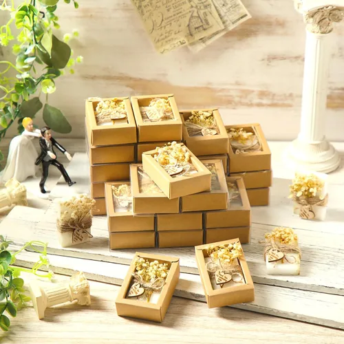 Miniatura 4 de Demissle 30 piezas de mini jabón perfumado, regalos de fiesta de baby shower, jabón de flores hecho a mano, recuerdos de fiesta para invitados