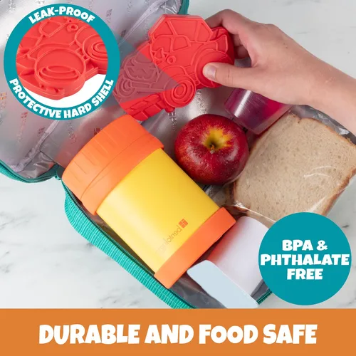 Miniatura 5 de Paquetes de hielo duros para niños (paquete de 3) paquetes de congeladores delgados y ligeros, reutilizables, enfriadores de larga duración Varios
