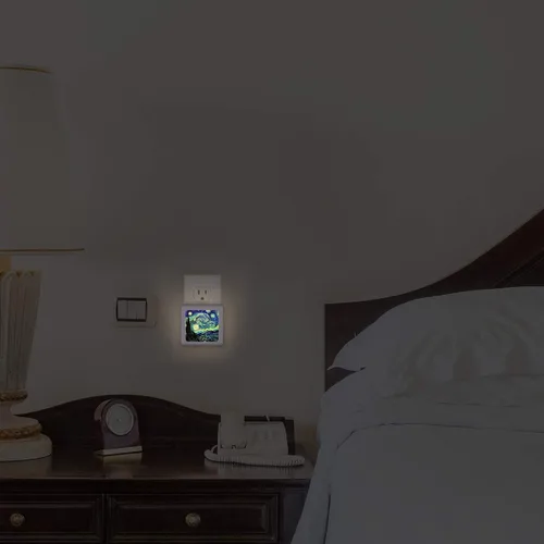 Miniatura 5 de Luz nocturna LED regulable con sensor automático del atardecer al amanecer, brillo ajustable, luz cálida, luz nocturna de encendido y apagado Van