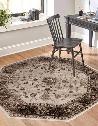 Miniatura 12 de Unique Loom Rushmore Collection Alfombra de área – Lincoln (2 x 3 pies, rectangular, crema/beige)