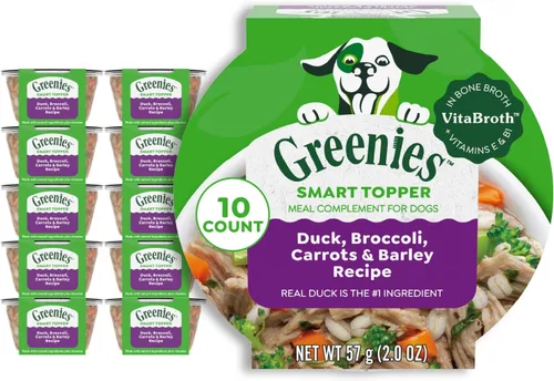 Miniatura 13 de Greenies Smart Topper Mezcla Húmeda Alta en Proteína para Perros, Receta de Pollo, Habichuelas Verdes y Batata en Caldo Vitabroth - Caldo de Hueso +