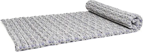 Miniatura 74 de Leewadee - Colchón plegable - Futón japonés enrollable -Alfombra de tatami triple pliegue - Cama de piso para invitados - Colchón de camping