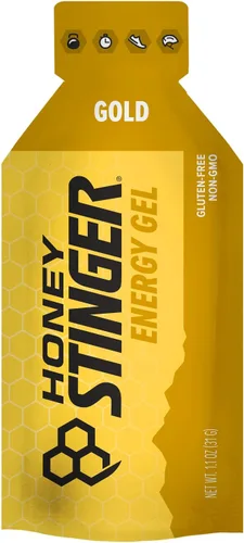 Miniatura 8 de Honey Stinger Gold Energy Gel, sin gluten y sin cafeína, para ejercicio, correr y rendimiento, nutrición deportiva para el hogar y el gimnasio, pre