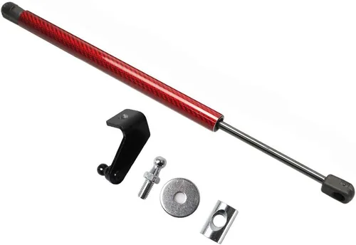 TSUBASA Amortiguador para Ford Fiesta MK7 2012-2019 Capó delantero Soporte de elevación Modificar Gas Spring Cargado Fibra de Carbono Amortiguador